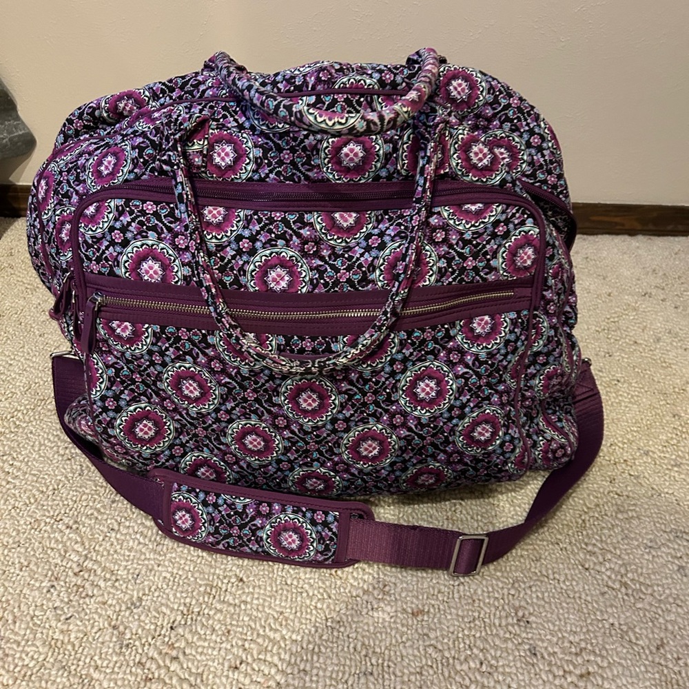 Vera Bradley Purple Patterned Women's Bag Set 5 pieces - Picture 6 of 14